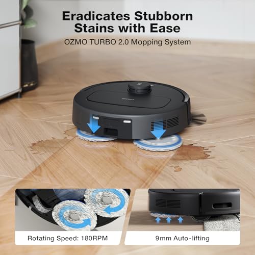 Image of ECOVACS DEEBOT N30 Omni Care Robot Vacuum and Mop, 10000Pa Suction, TruEdge Adaptive Edge Mopping, ZeroTangle 2.0 Technology, Hot Air-Drying, Self-Emptying, Auto-Lift Mopping, Obstacle Avoidance