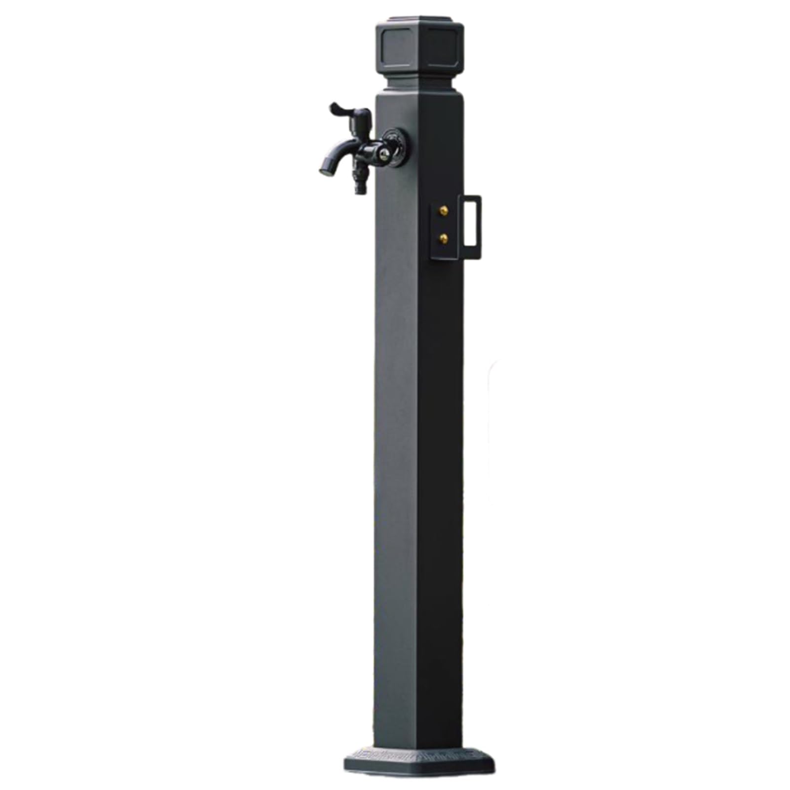 Grifo exterior de acero inoxidable con doble salida de agua para terraza y jardín