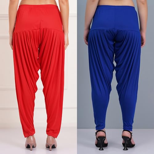 Image of Buy That Trendz Patiala Salwar for Women Viscose Patiala Pant Combo
