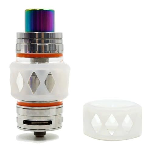 RUIYITECH Bubble Glass Tube Protective Cover Wrap Sleeve Skin for Zeus X Manta TFV8 TFV12 Prince Uforce T2 T1 Dead Rabbit RTA (2PCS) (Clear)