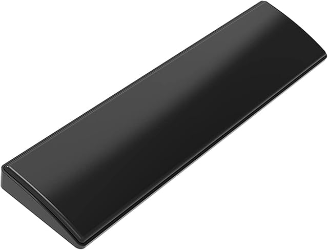 Ergonomic Wrist Rest for 60% Mechanical Keyboard Anti-Slip Rubber Feet with Memory Foam Wrist Cushion Support for Computer Laptop Hours of Comfortable Typing Working Gaming 11.3*2.8*0.8in(Black)