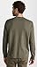 FRAME Men's Duo Fold Long Sleeve Crew, Heather Olive Green, L