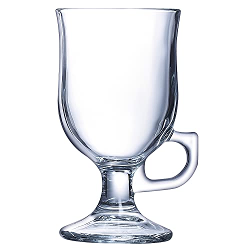 Arcoroc 37684 Irish Coffee Lot de 6 Verres à Anse Verre Transparent 250 ML