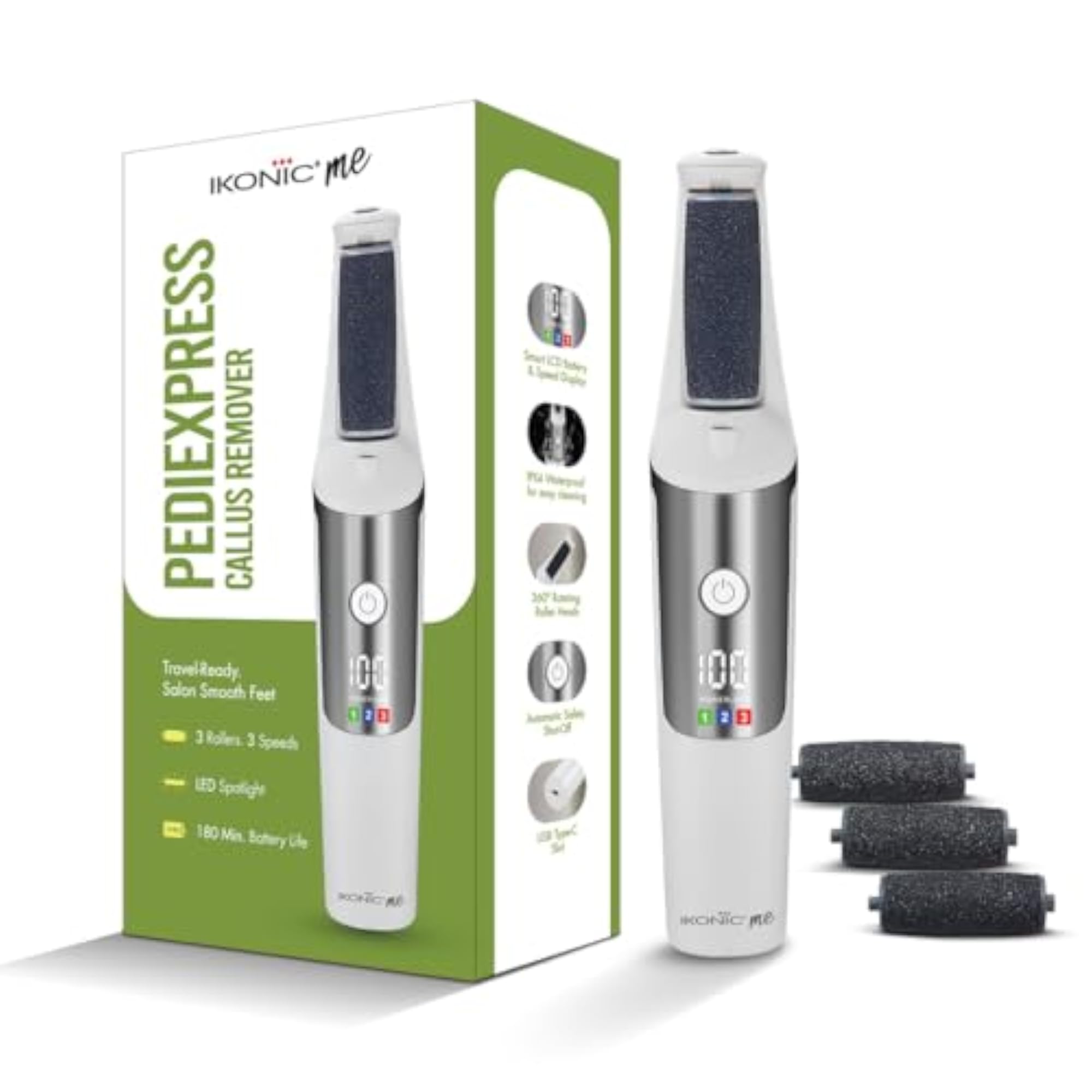 PediExpress Electric Foot File, Adjustable Speed Settings