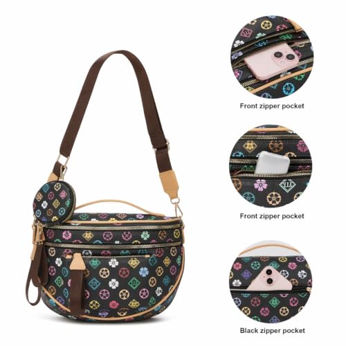 Image of Makes Checkered Crossbody Bag Bum Bag for Women with Pouch