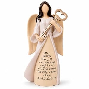 Housewarming Gifts New Home, Guardian Angel Figurines for New Apartment, House Warming Gift for Women Friend, New House Gift Ideas, Home Warming Presents, Entryway Table Decor