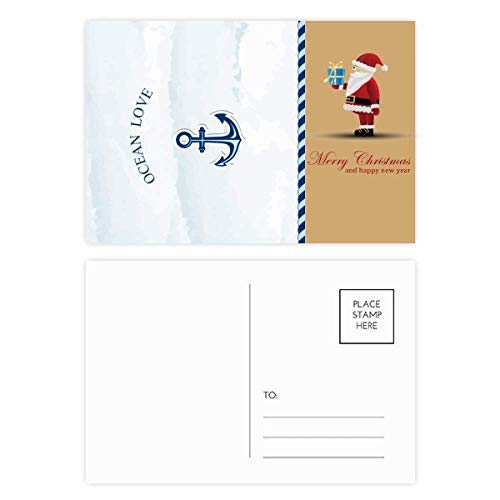 Cartes postales mer Noël bleu Anchor Ocean Love lot 20 cartes postales voilier