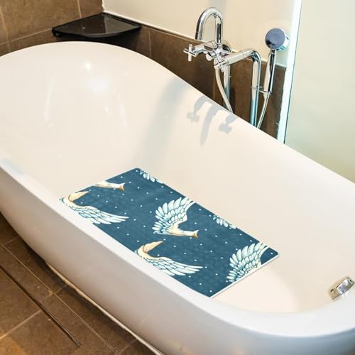 Tapis de bain antidérapant absorbant l'eau extra long avec ventouses de sécurité - 6