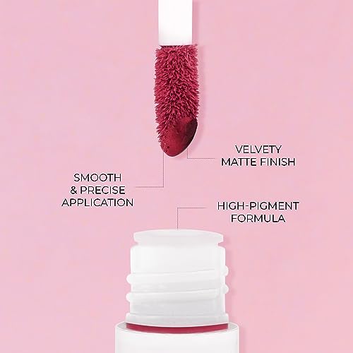 Just Herbs Relaxed Matte Liquid Lipstick Lip colour for Women, - Image 9