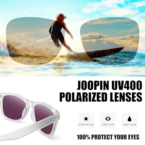 Image of Joopin Square Sunglasses Polarized UV400 Designer Sun Glasses Men Women