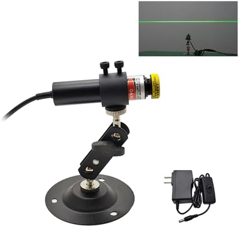 532nm Focusable Green Generator Line Module for Halloween Scary House Laser Swamp Laser Pond Haunted House Garden Yard Decoration (Focusable Class IIIr 5V Adapter and Mount)