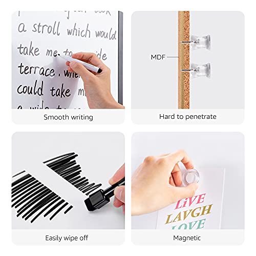 Amazon Basics WB1904 Magnetic Dry-Erase Combo Rectangular Board, Plastic/Aluminum Frame thumb #6