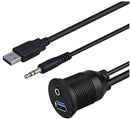 See full amazon price history chart for H-its Kabel : : USB 2.0 & 3.5mm Car Mount -USB Flush Mount - 3.5 mm & USB3.0 AUX Extension Dash Panel Mount Cable for Car Boat Motorcycle (1M 3ft) H-its Kabel : : USB 2.0 & 3.5mm Car Mount -USB Flush Mount - 3.5 mm & USB3.0 AUX Extension Dash Panel Mount Cable for Car Boat Motorcycle (1M 3ft) (B09X137FJH) Amazon Price History, Amazon Price Tracker