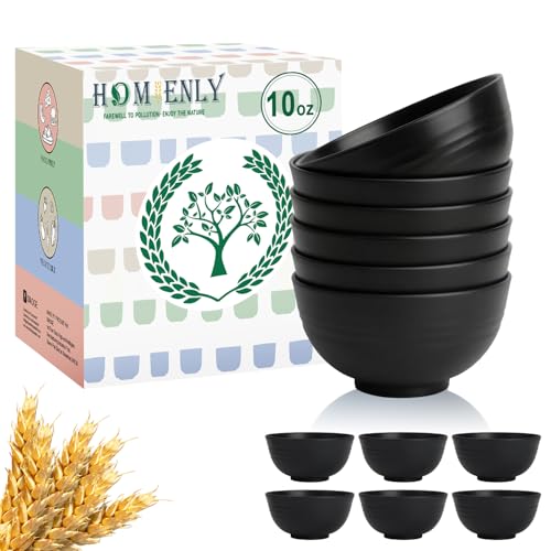 Homienly Small Bowls Unbreakable Wheat Straw