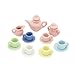Produktbild Gazechimp 9er/ Set 1:12 Puppenhaus Miniatur Porzellan Teeservice Tee Set - Mehrfarbig
