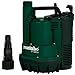 Metabo Flachsaugende Klarwasser-Tauchpumpe TP 12000 SI – 0251200009 – 600 W – Wasserpumpe mit 7 m Eintauchtiefe – Inkl. Multiadapter