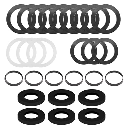 RowGlow 27pcs Kit Joint Siphon Evier Lavabo Pour Tuyau D’évacuation De Cuisine Diametre Dn40 40 mm G1½ Pouce Joints Siphon D'évacuatio évier Coin Plats...