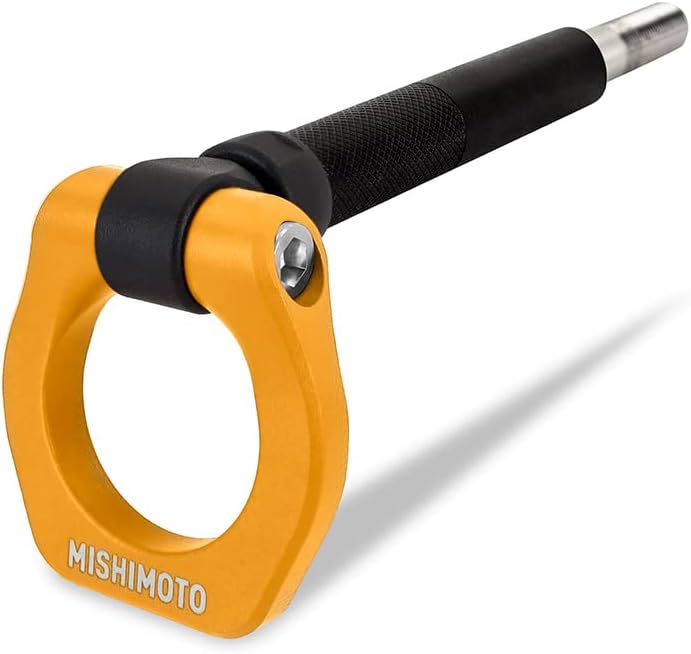 Mishimoto Racing Tow Hook, Front Compatible with Subaru WRX 2022+/Crosstrek 2018+, Gold
