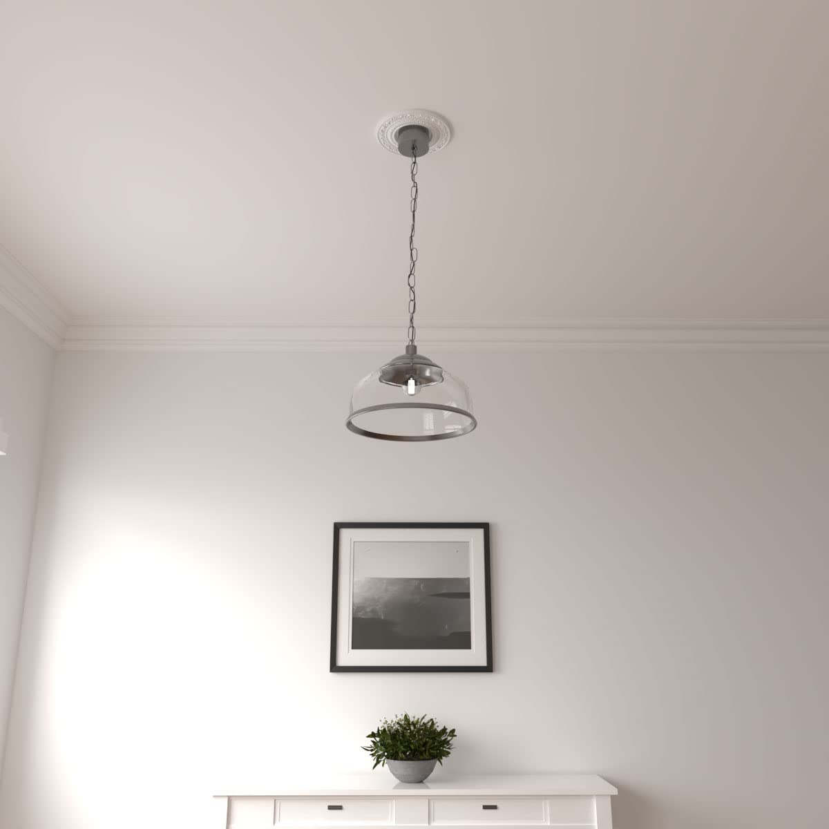 8 1/8"OD x 4 1/8"ID x 1/2"P Andrea Ceiling Medallion (Fits Canopies up to 4 1/8") — Amazon image 7
