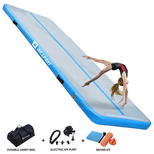 Air Track Gymnastics Tumbling Mat Inflatable Floor Mats with Electric Air Pump