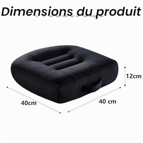 Coussin ergonomique 40 x 40 cm extra large pour un soutien postural optimal