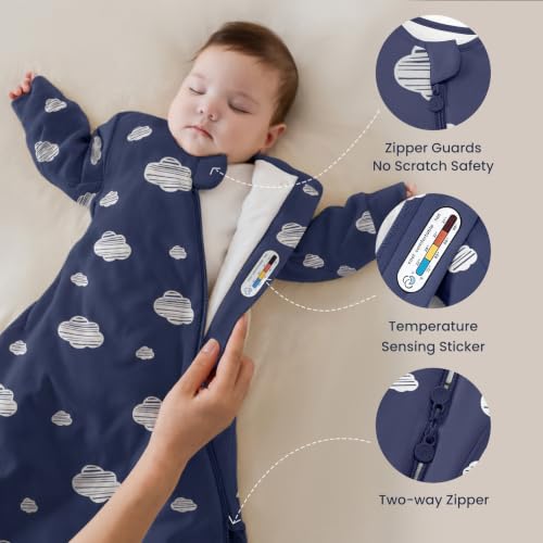Image of Unisex Sleeping Bag for Babies and Toddlers 1.0 Tog Sleep Sack 18-36 Months, Baby Sleep Sack, Newborn Sleep Sack, Wearable Blanket Baby, One Piece Long Sleeves, Gifts for Toddlers