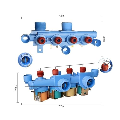 Électrovanne de remplissage 120V vanne d'arrivée d'eau WH13X26637 machine - 6