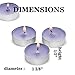 Candle Charisma Tealights Scented Candles - 30 Pack - Made in USA (Lavender)