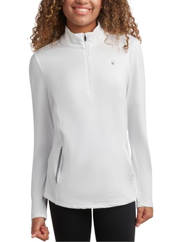 Spyder Womens Quarter Zip Pullover - Lightweight UPF50+ 1/4 Zip Mock Neck Sweatshirt - Hiking Running Workout Tops for Women