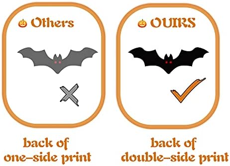 9 Sheets 239PCS Halloween Window Stickers, Double-Side Removable Bats, Castles and Pumpkins Static Window Clings Stickers, Spiders Window Decals for Halloween Party Window Decoration