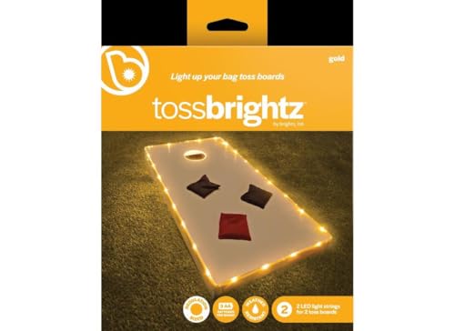 Image of BrightzBrightz TossBrightz Red Led Cornhole Lights Led Corn Hole Lights Cornhole Led Lights for Hole and Board Corn Hole Board Light Kit Light Up Cornhole Set Glow in The Dark Cornhole Board