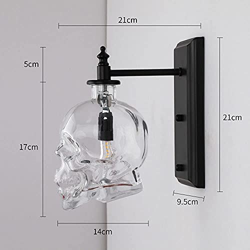 Lampe murale en verre noir soufflé chic luminaire design E14 lit