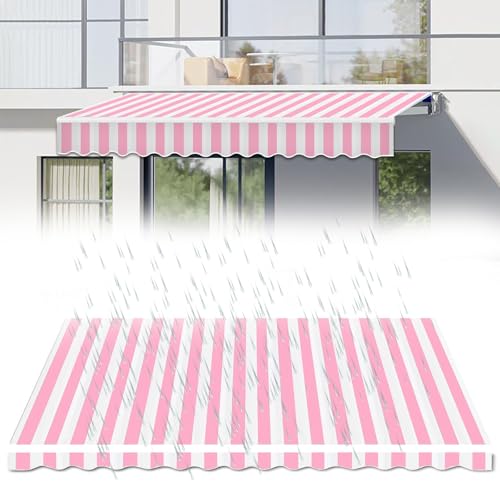 Toile de rechange pour auvent usé : bâche imperméable rétractable 2 x 1,5 m