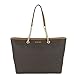 Michael Kors Womens Jet Set Travel Signature Tote Handbag Brown Large