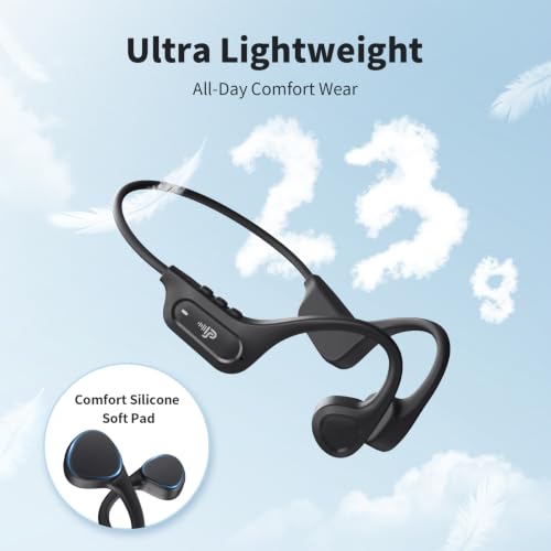 PSIER Bone Conduction Headphones, 2026 Upgrade Bluetooth 6.0 Open-Ear Design, 10-Hour Playtime, IPX5 Waterproof, 23g Ultra-Lightweight for Running, Cycling, Outdoor Sports - image 5