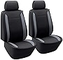 Elantrip Dual Waterproof Front Car Seat Covers Neoprene Car Bucket Seat Protection Airbag Compatible for Cars SUVs Trucks Vans 2 PCS(Black)