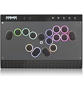 Haute42 Leverless Akcon Leverless Controller C16-S Black Magnetic Panel Change Button Layout High Precision Input Quiet Switch No Delay EVO Competition Compatible Pro Gamer Specifications Tona