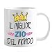 csm informatica Tazza Mug Personalizzabile Zio Migliore del Mondo Corona di Cuori