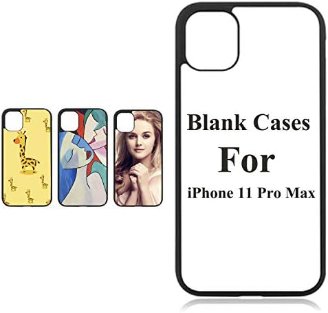 10PCS Sublimation Blanks Phone Case Cases Covers Compatible with Apple iPhone 11 Pro Max, 6.5-Inch (2019) Blank Printable Phone Case for DIY Soft Rubber Protective Shockproof Slim Case Anti-Slip