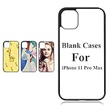 JUSTRY 10PCS Sublimation Blanks Phone Case Cases Covers for Apple iPhone 11 Pro Max, 6.5-Inch (2019) Blank Printable Phone Case for DIY Soft Rubber Protective Shockproof Slim Case Anti-Slip