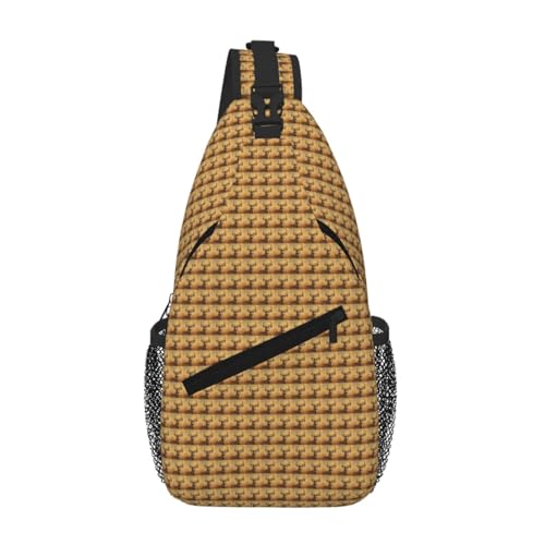 Bolsa de pecho cruzada ergonómica contra el dolor de hombros bolso diagonal ligero