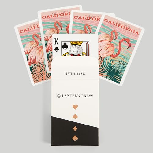 Baraja de cartas tamaño póker 52 naipes vintage miniatura 6