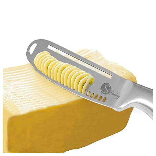Simple preading Magic Butter Knife Spreader and Curler - Complete Your Kitchen Knives Set, Curl Your Butter with Ease 3 Different Ways