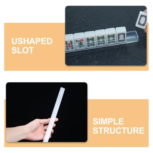Beavorty 4pcs Mini Mahjong Racks U-Shaped Tile Holders miniatura 3