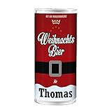 Lustapotheke® Weihnachts-Bier mit Wunschnamen - für alle Bierliebhaber zum Nikolaus oder Weihnachten