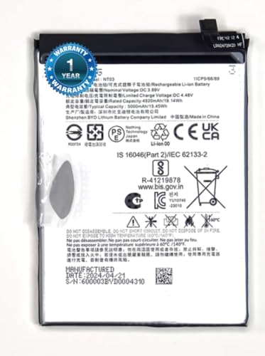 Image of Original NT03 Battery for Nothing 2a, Nothing 2, Nothing 3 Battery with 1 Year Warranty****(SEPHJ17)