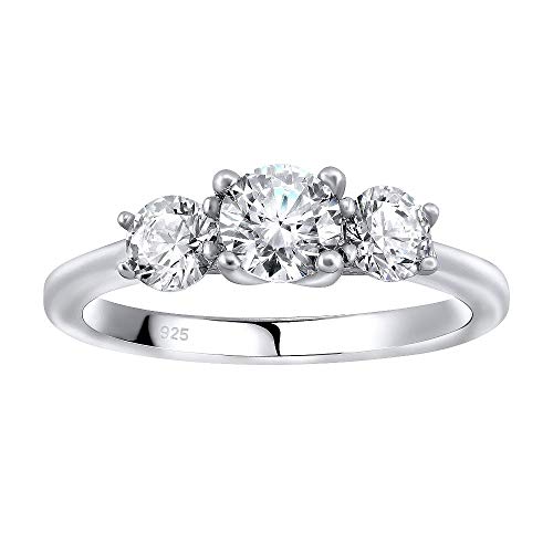 Preisvergleich Produktbild SILVEGO Verlobungsring aus 925 Sterling Silber VICTORIA mit Swarovski® Zirconia