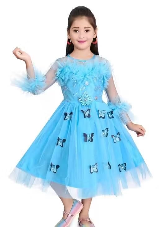 Image of Handcrafted Pori Ethnic Party Frock for