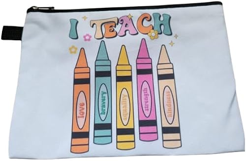 Teacher Appreciation Zipper Case 15x20cm - I Teach Love