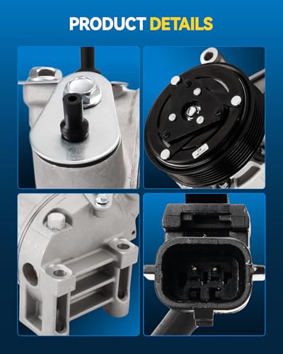 Image of PHILTOP 6512479 Air Conditioner AC Compressor with Clutch for Nissan Altima 2007-2012 3.5L